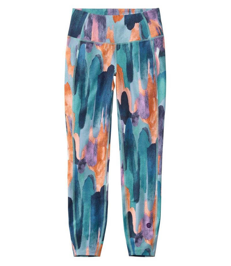 Women's L.L.Bean Everyday Performance 7/8 Leggings, High-Rise Pocket Print